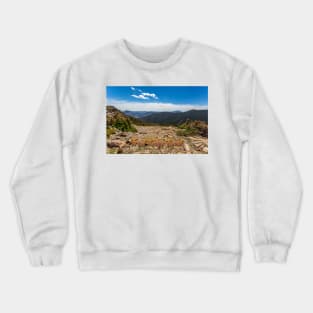 Trail Ridge Road in Rocky Mountain National Park Crewneck Sweatshirt